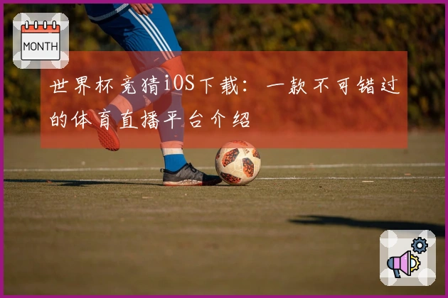世界杯竞猜iOS下载：一款不可错过的体育直播平台介绍